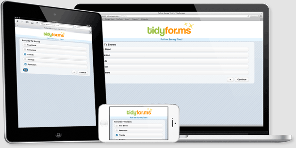 Mobile Forms by tidyfor.ms